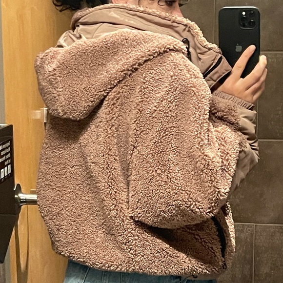 Zara Fleece Pink Jacket - Picture 4 of 7